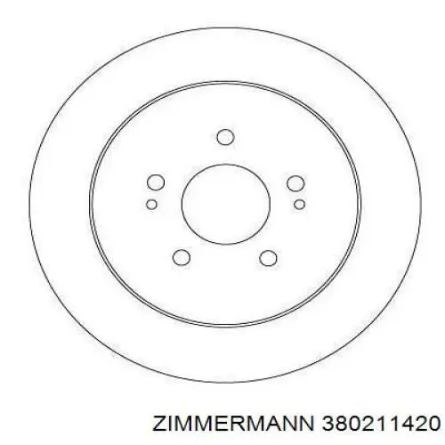 Тормозные диски 380211420 Zimmermann