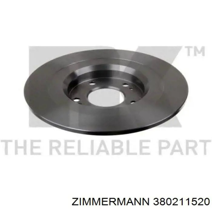 Задний дисковый тормоз Zimmermann 380211520