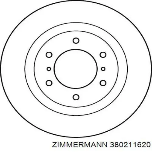 Передний тормозной диск Zimmermann 380211620
