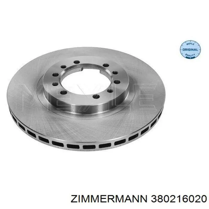 Передние тормозные диски 380216020 Zimmermann