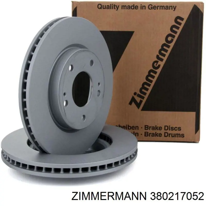 Передние тормозные диски 380217052 Zimmermann