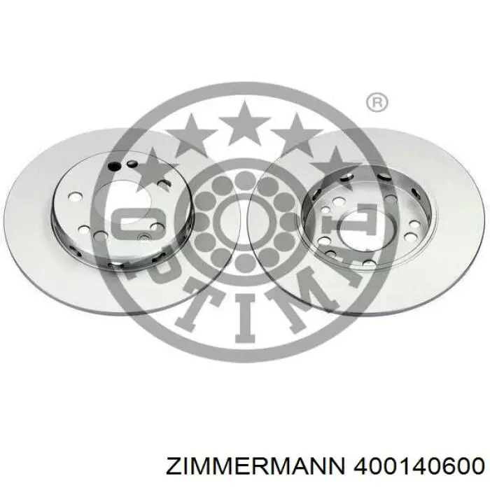Тормоз дисковый передний Zimmermann 400140600 цена, от 31.07 USD