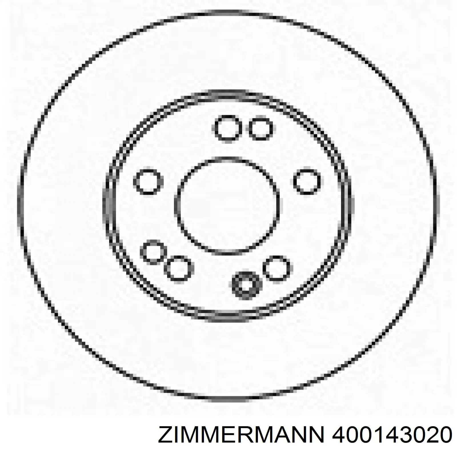 Купить 400143020 Zimmermann Ротор тормозной
