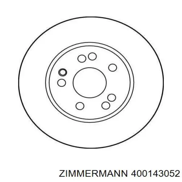 Передние тормозные диски 400143052 Zimmermann