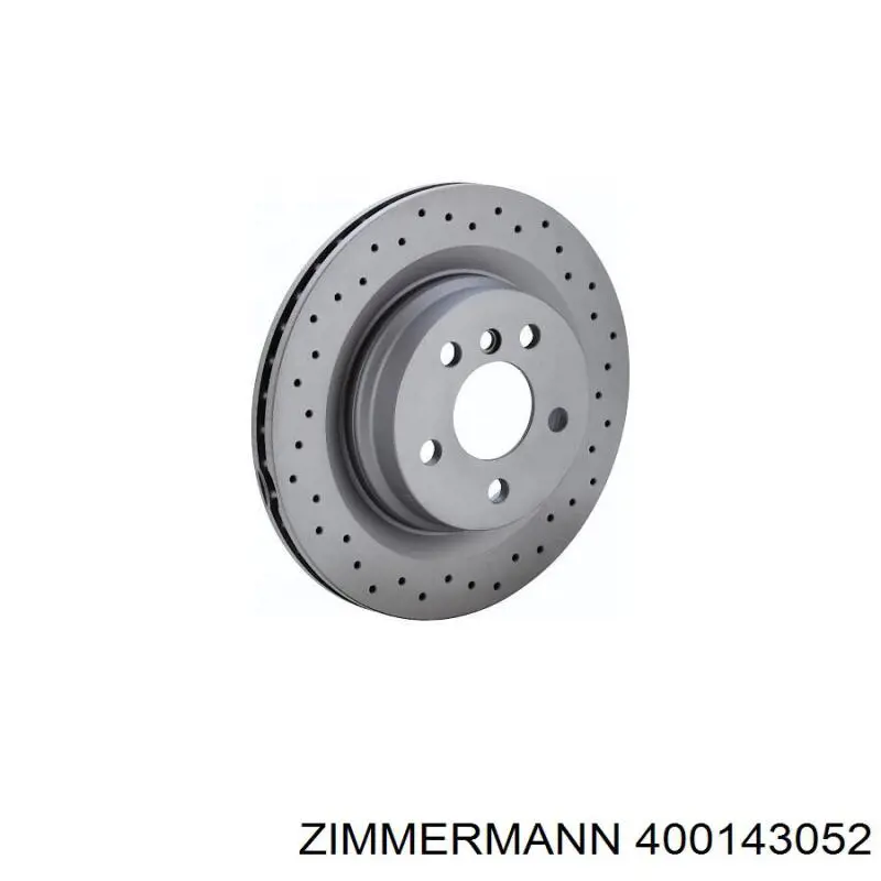 Передние тормозные диски 400143052 Zimmermann