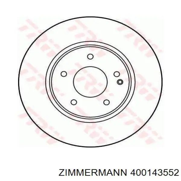 Купить 400143552 Zimmermann Ротор тормозной