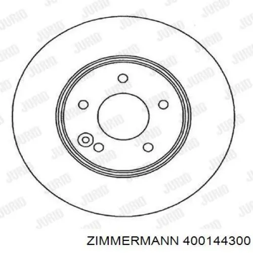 Купить 400144300 Zimmermann Ротор тормозной