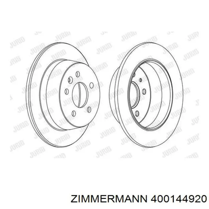 Тормозные диски 400144920 Zimmermann