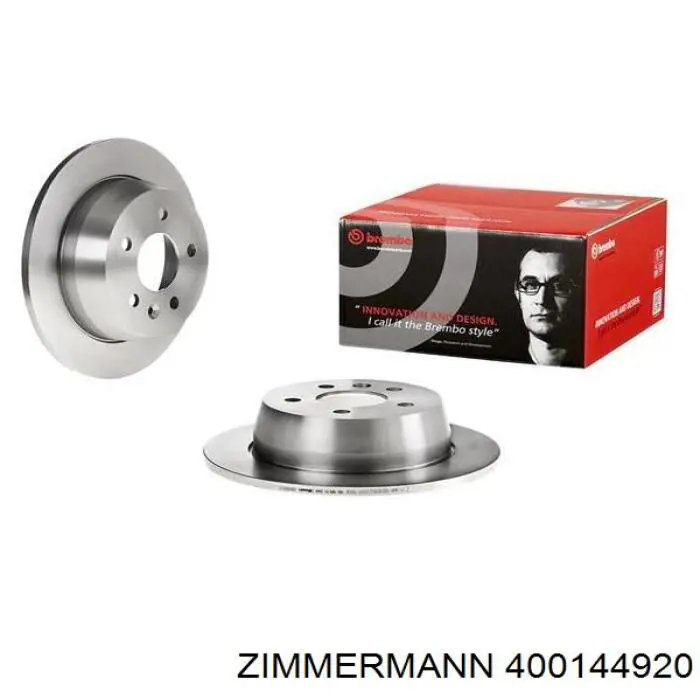 Задний дисковый тормоз Zimmermann 400144920