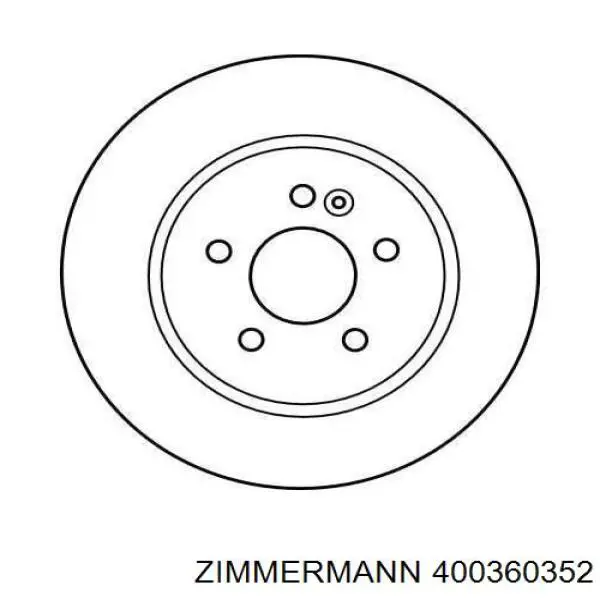 Передний тормозной диск Zimmermann 400360352