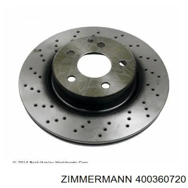 400360720 Zimmermann Диск тормозной передний