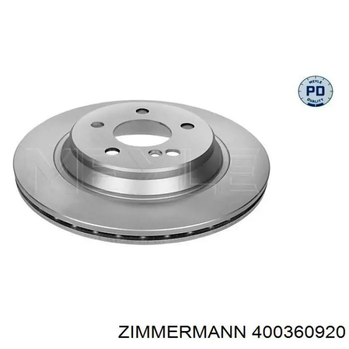 Купить 400360920 Zimmermann Диск тормозной задний