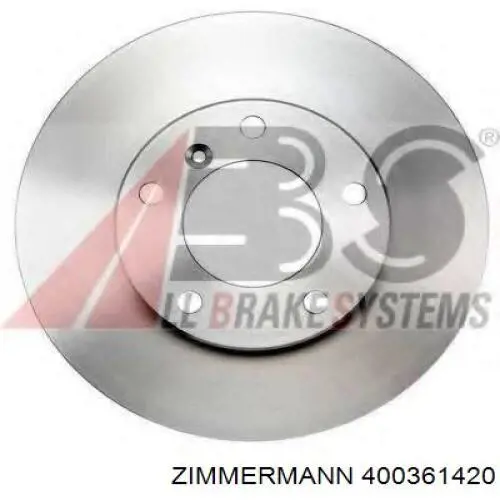 Передний тормозной диск Zimmermann 400361420
