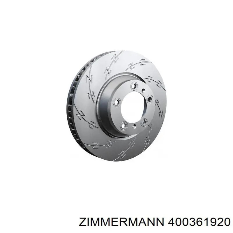 Передние тормозные диски 400361920 Zimmermann