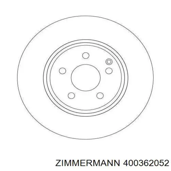 Тормоз дисковый передний Zimmermann 400362052 цена, от 108.37 USD