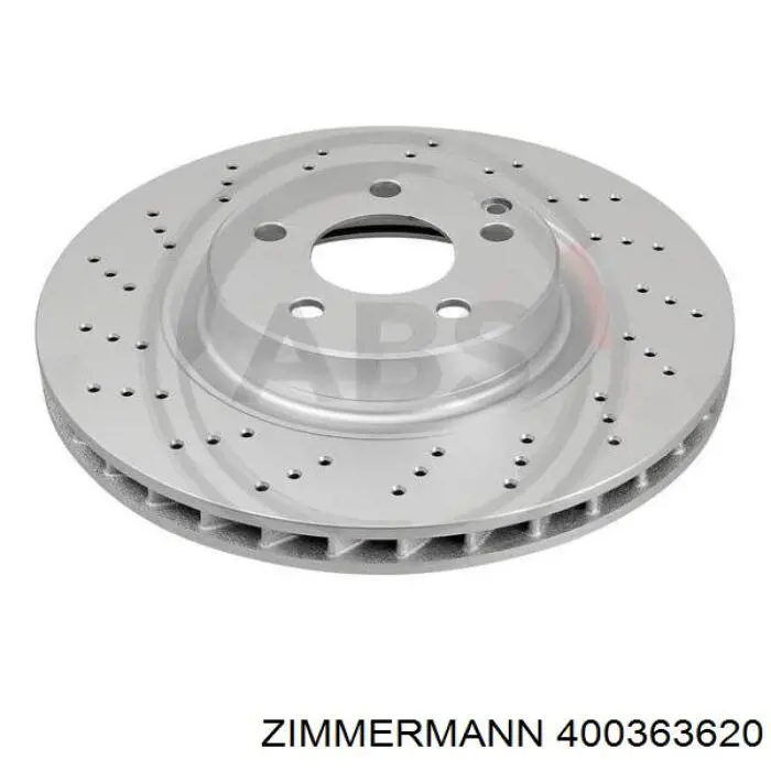 Передние тормозные диски 400363620 Zimmermann
