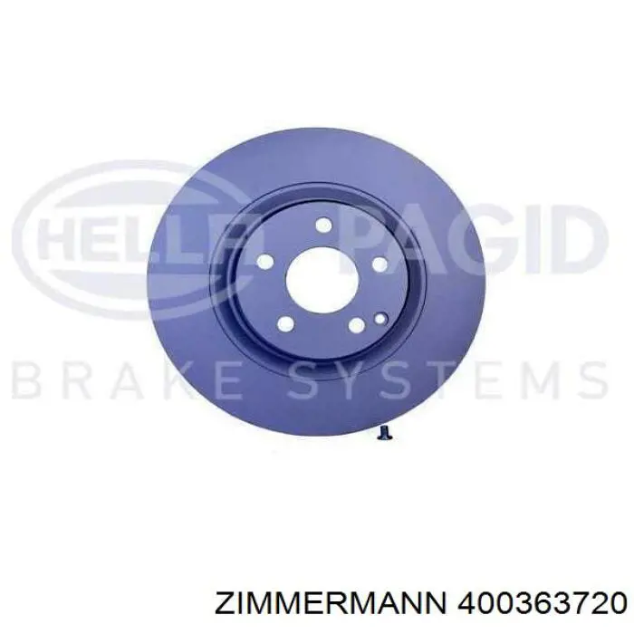 Передний тормозной диск Zimmermann 400363720