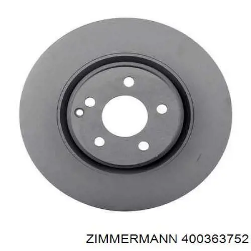 400363752 Zimmermann диск тормозной передний