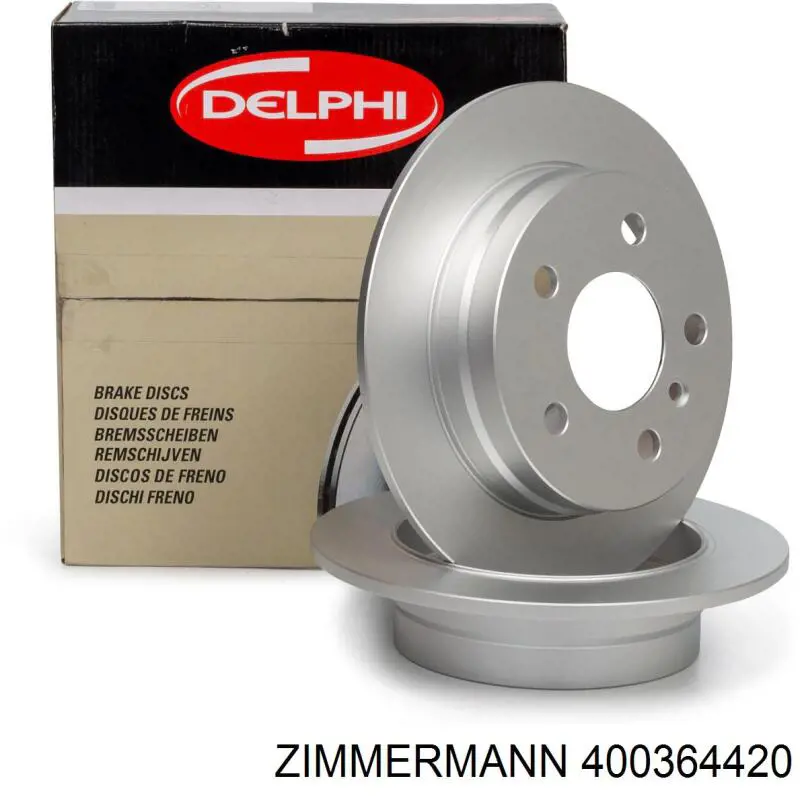 Купить 400364420 Zimmermann Диск тормозной задний