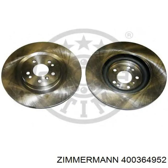 Передние тормозные диски 400364952 Zimmermann