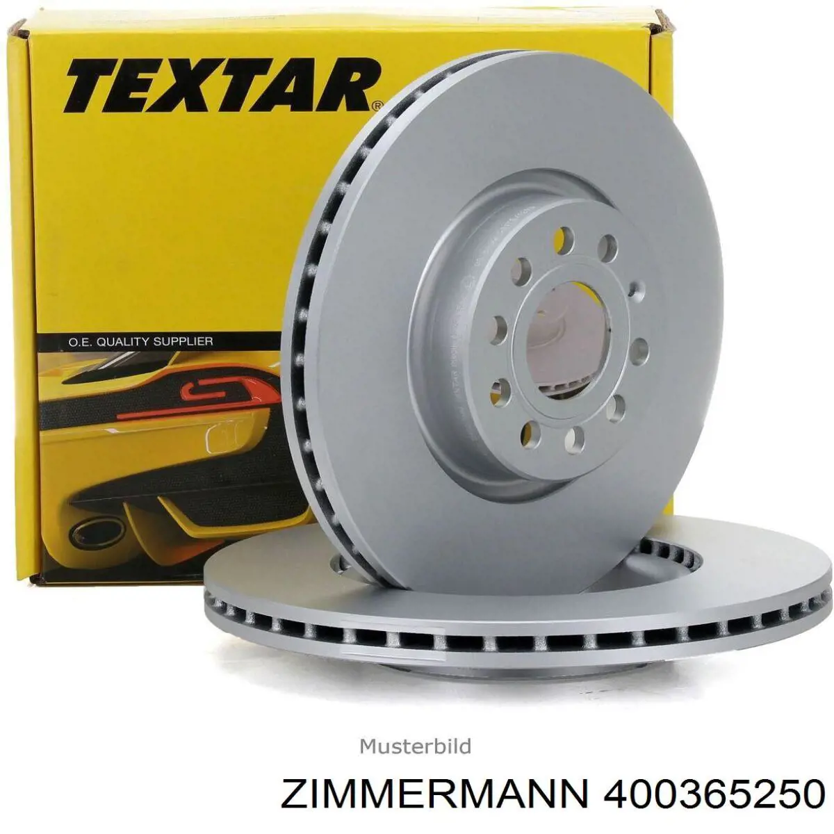 Передние тормозные диски 400365250 Zimmermann