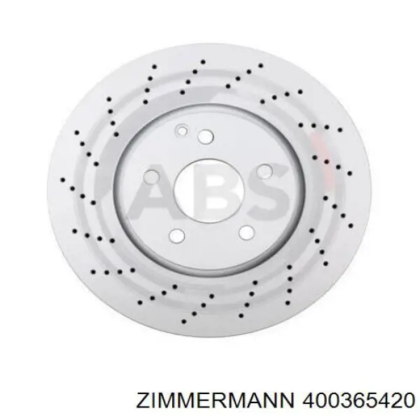 Передние тормозные диски 400365420 Zimmermann