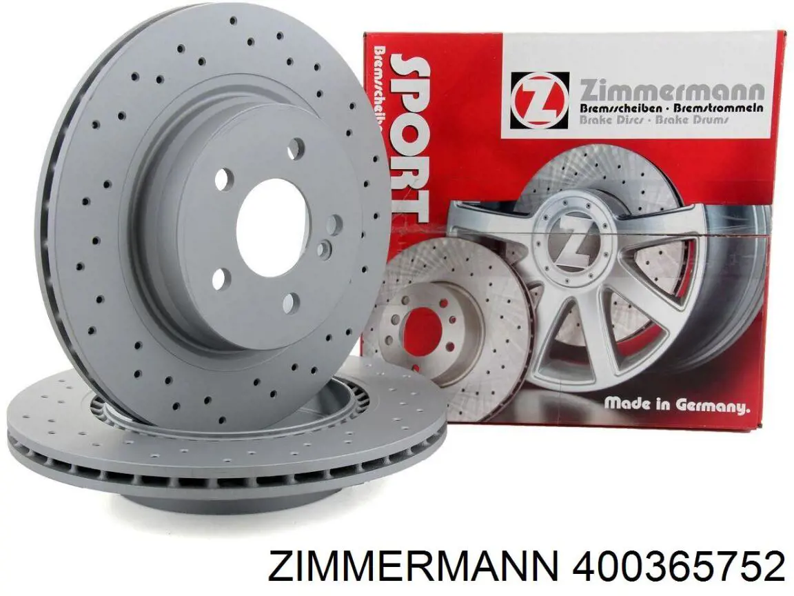 Задний дисковый тормоз Zimmermann 400365752