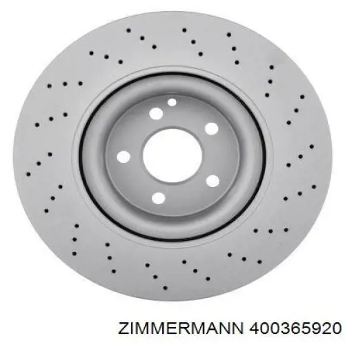 Передние тормозные диски 400365920 Zimmermann