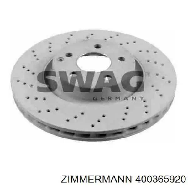 Тормоз дисковый передний Zimmermann 400365920 цена, от 124.48 USD