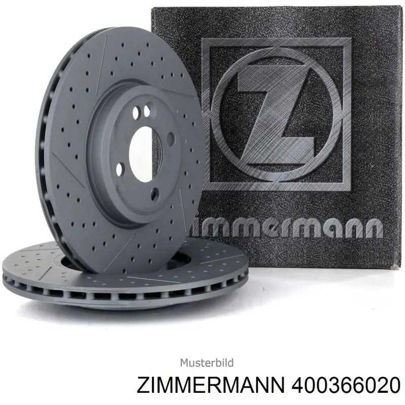 Тормоз дисковый передний Zimmermann 400366020 цена, от 149.01 USD