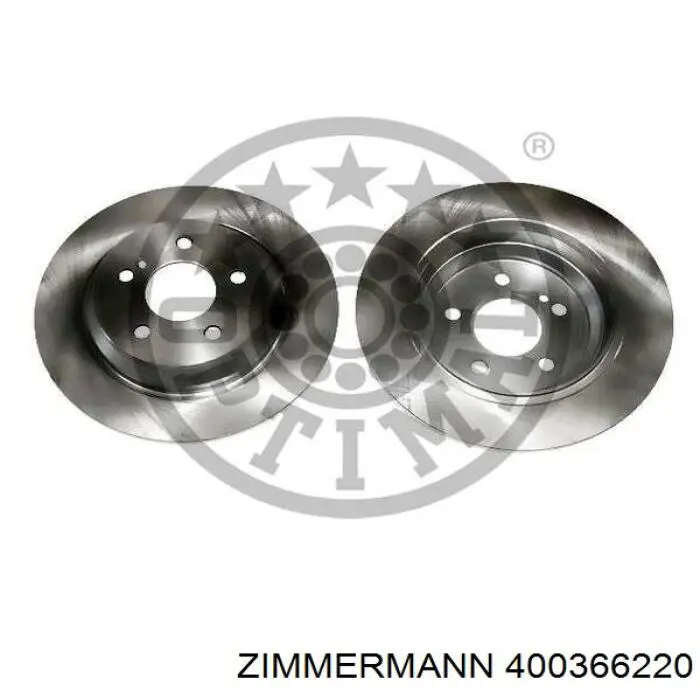 Задний дисковый тормоз Zimmermann 400366220