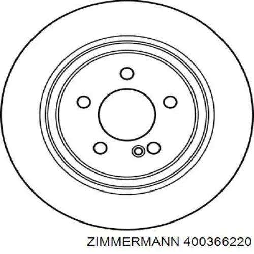 Тормозные диски 400366220 Zimmermann
