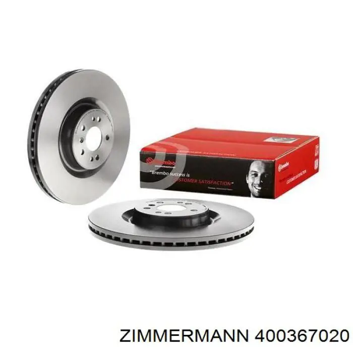 Передние тормозные диски 400367020 Zimmermann