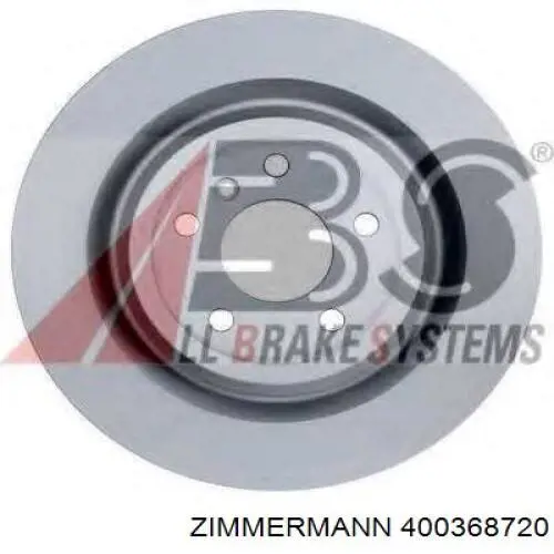 Купить 400368720 Zimmermann Диск тормозной задний