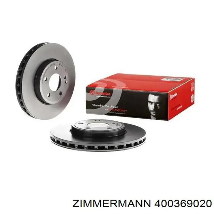 Тормоз дисковый передний Zimmermann 400369020 цена, от 65.53 USD