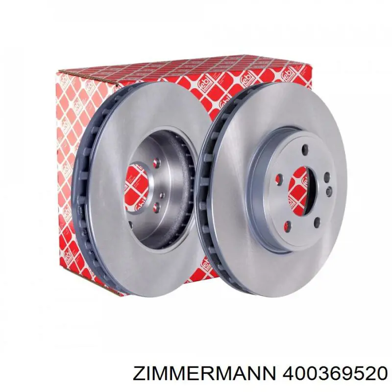 Передние тормозные диски 400369520 Zimmermann