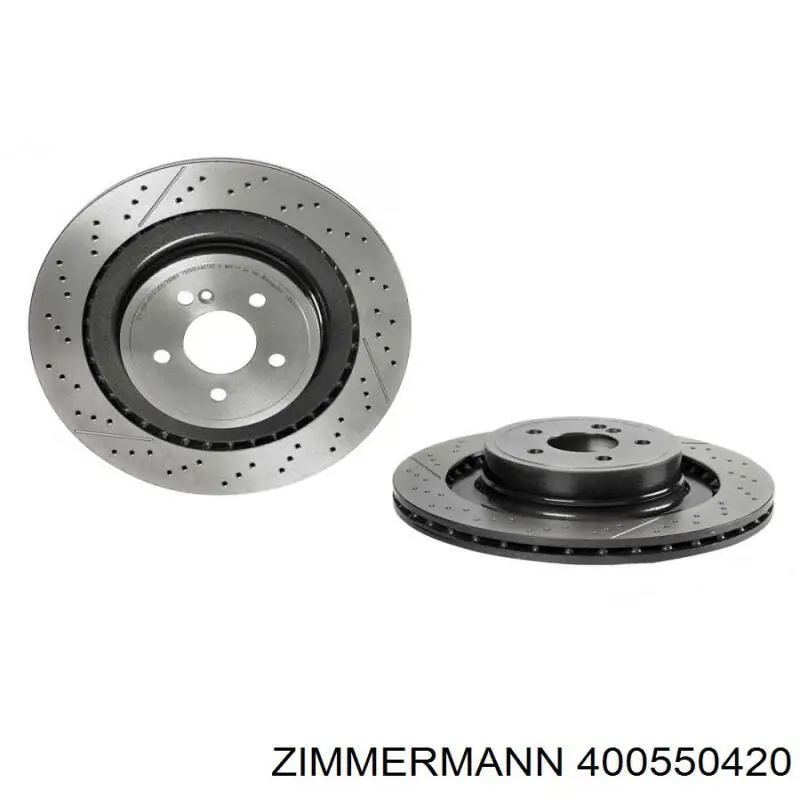 Купить 400550420 Zimmermann Диск тормозной задний