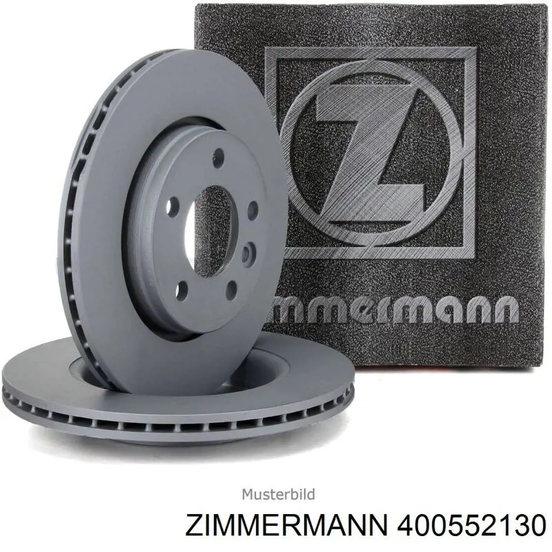 400552130 Zimmermann disco do freio dianteiro