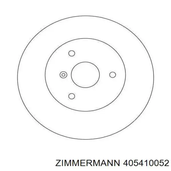 Тормоз дисковый передний Zimmermann 405410052 цена, от 35.54 USD