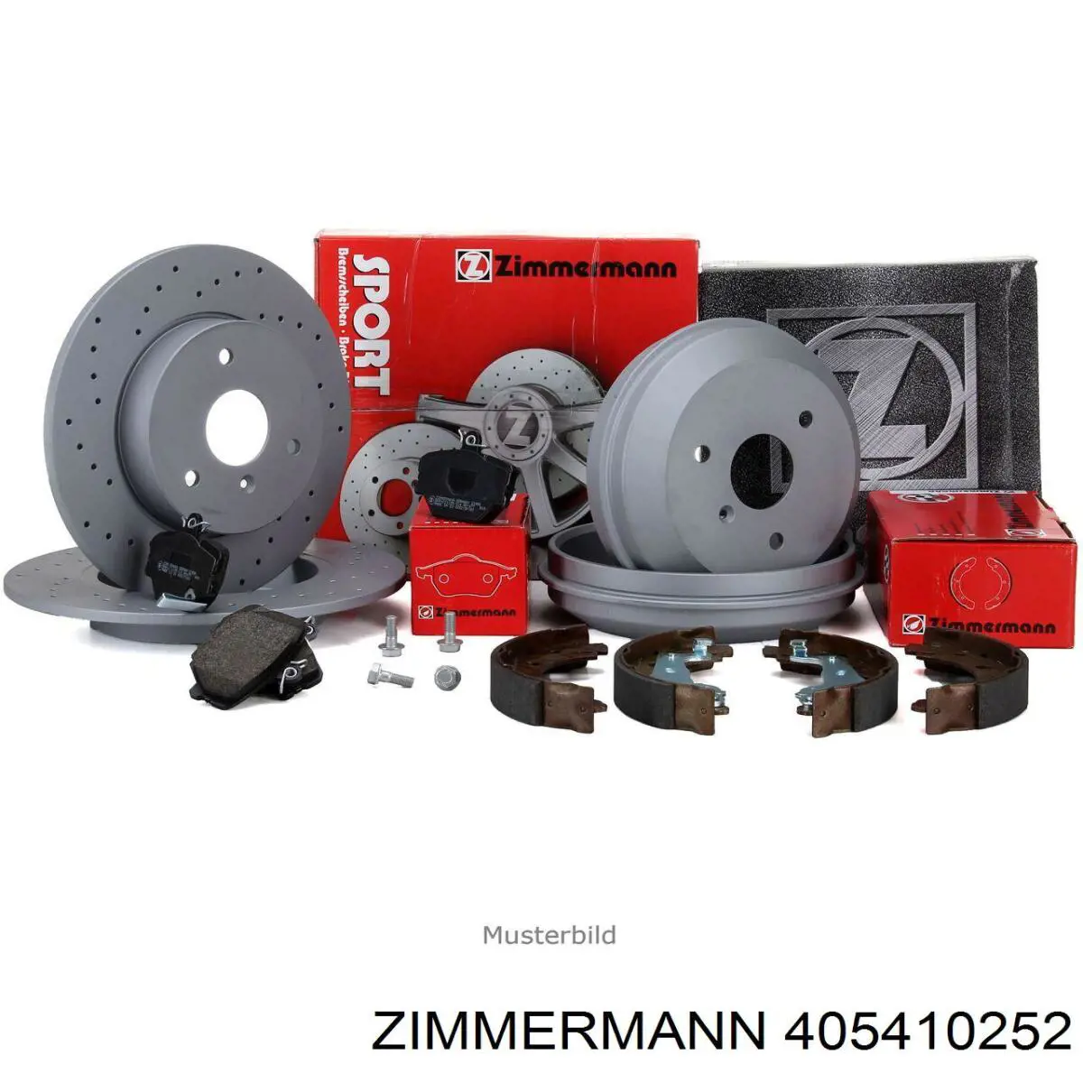 Передний тормозной диск Zimmermann 405410252