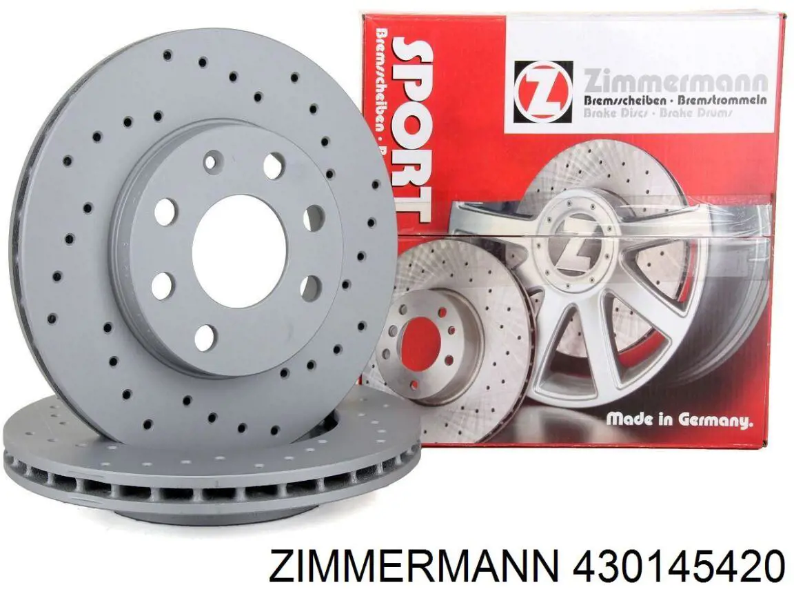 430145420 Zimmermann диск тормозной передний