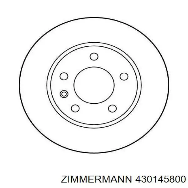 Тормоз дисковый передний Zimmermann 430145800 цена, от 27.38 USD