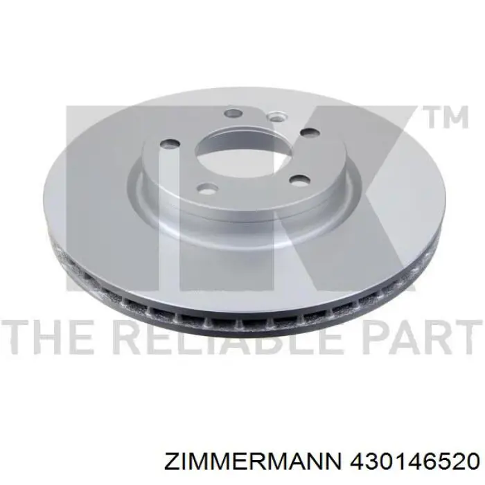 Передние тормозные диски 430146520 Zimmermann