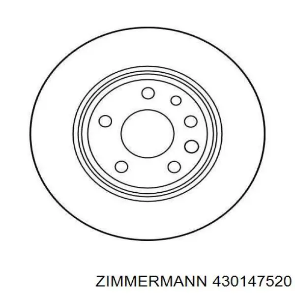 430147520 Zimmermann Дисковый тормоз