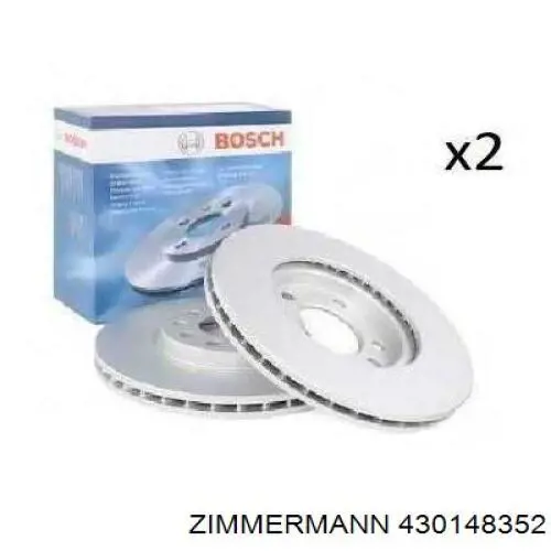 Тормоз дисковый передний Zimmermann 430148352 цена, от 40.31 USD