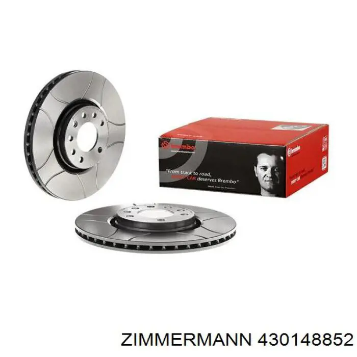 Передние тормозные диски 430148852 Zimmermann