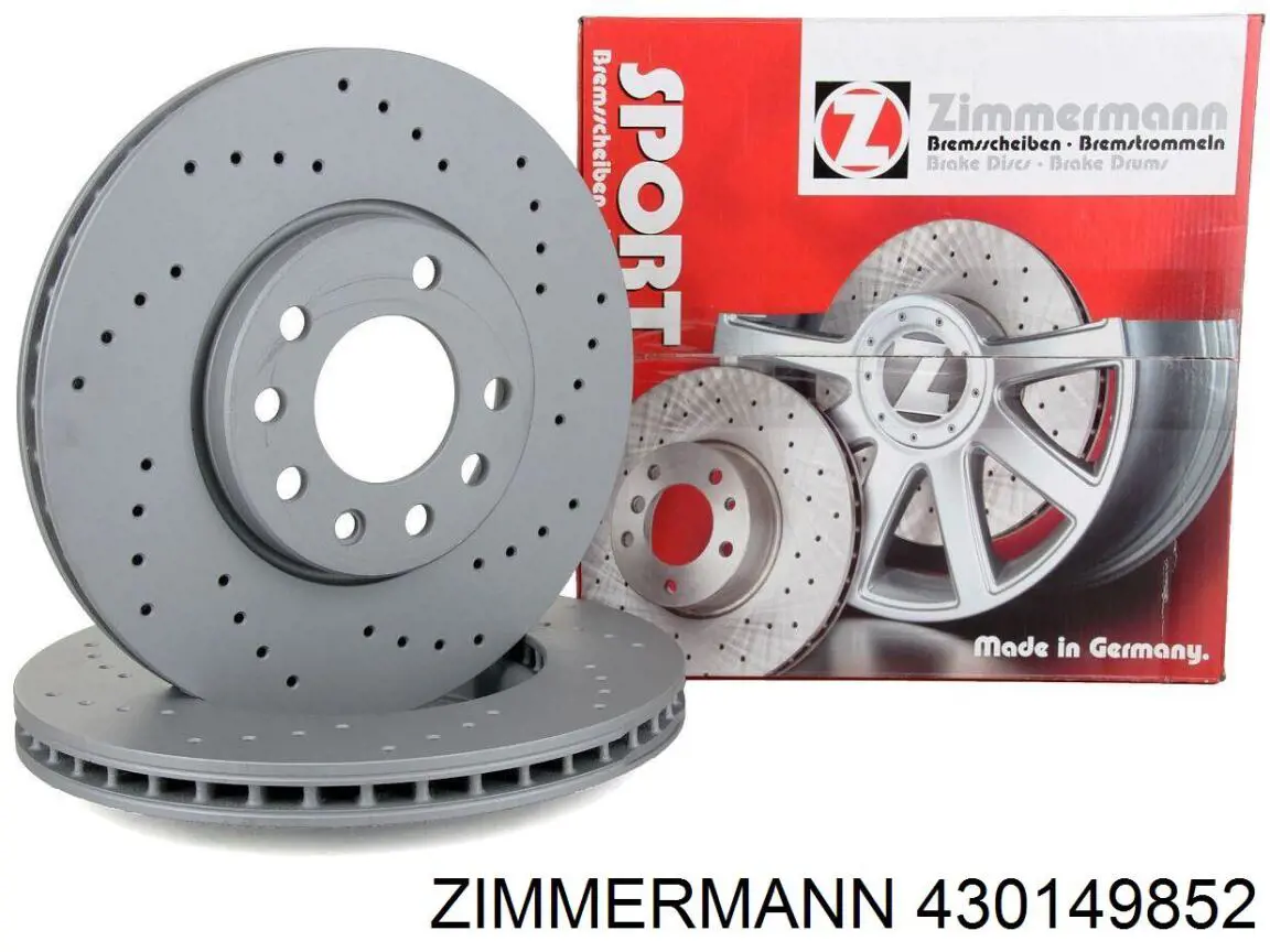 Передний тормозной диск Zimmermann 430149852