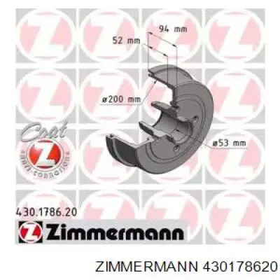 Тормозной барабан 430178620 Zimmermann