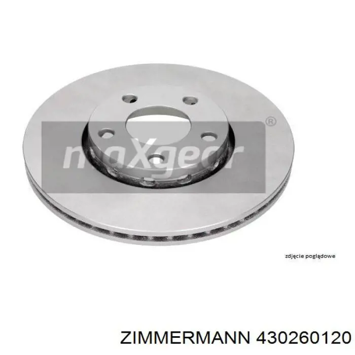 Тормоз дисковый передний Zimmermann 430260120 цена, от 61.35 USD