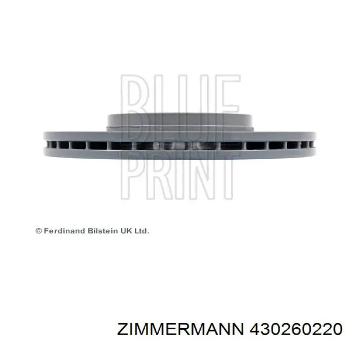 430260220 Zimmermann Диск тормозной передний